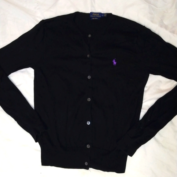 EUC POLO RALPH LAUREN BUTTON UP CARDIGAN SWEATER - Picture 2 of 6